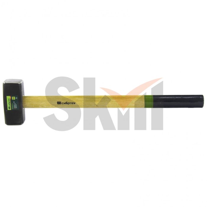 Кувалда, 5000 г, кованая головка, деревянная рукоятка Сибртех