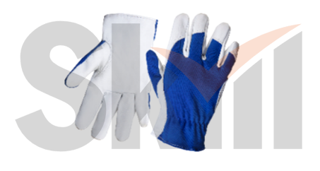 Кожаные рабочие перчатки Locksmith с тыльной стороной из хлопка - M