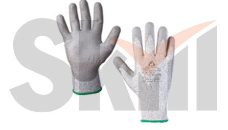 Промышленные трикотажные перчатки - XL для защиты от порезов (5 класс) с полиуретановым покрытием