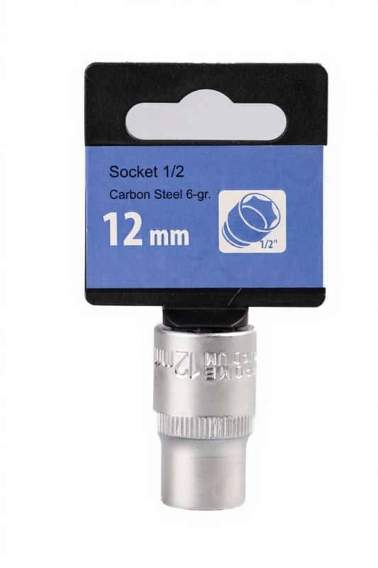 Торцевая головка 13 мм 1/2''  6-гр. углер.ст.