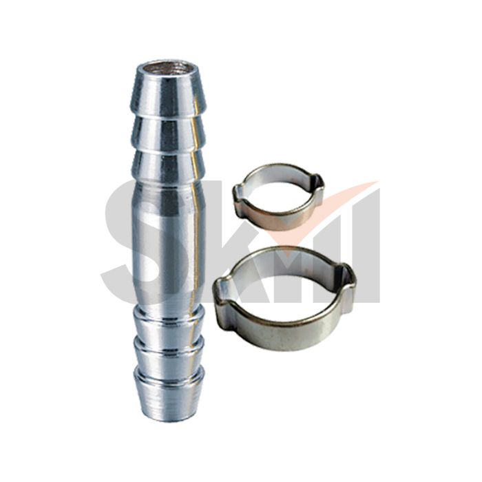 FUBAG Переходник 8мм елочка на елочку с 2- мя обжимными кольцами 11Х13мм