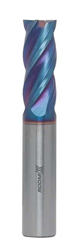 Концевая фреза с угловым радиусом 4 зуба, HRC 65, Nano Blue 12х30х75 R0,5 Концевая фреза с угловым радиусом 4 зуба, HRC 65, Nano Blue 12х30х75 R0,5