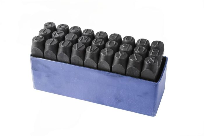 Клеймо буквенное  3мм лат., 27 букв