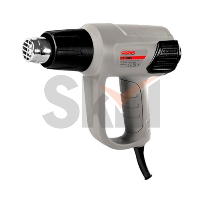 CT19007 BMC Фен технический CROWN 2000Вт, 50/50-600/50-600 °C, 350/350/500 л/мин, кейс