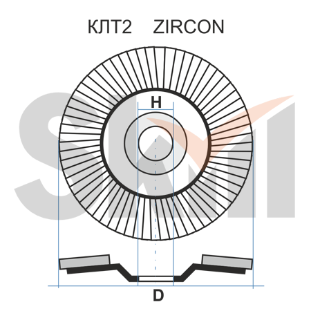 КЛТ 2 125 22.23 Ткань ZK 40 80