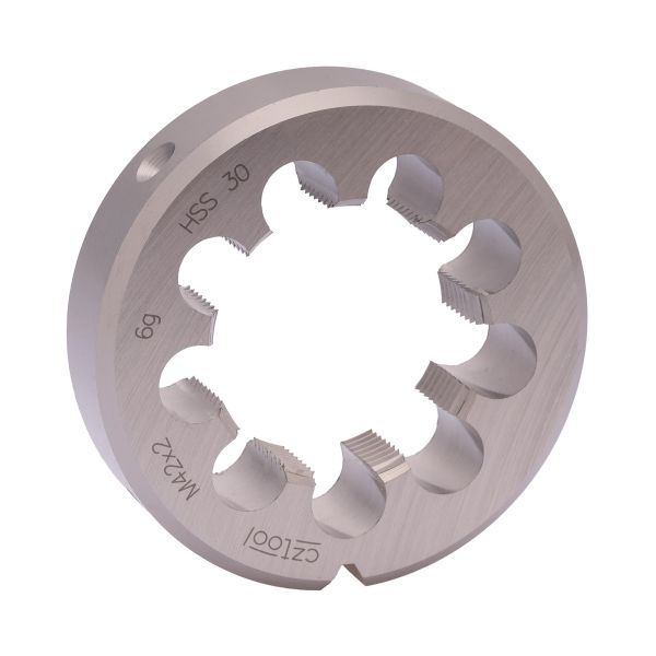 Плашка Bucovice Tools М42х2,0 HSS DIN EN 22568 6g 75х20мм 240422 Плашка Bucovice Tools М42х2,0 HSS DIN EN 22568 6g 75х20мм 240422