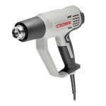 CT19043K CROWN Фен технический, 2000Вт, 50/50-650/50/650°C, 600/300/600 л/мин, 0,68кг, ЖК дисплей, к