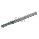 Концевая фреза с плоским торцом для алюминиевых сплавов, 3 зуба, HRC 45, удлиненная 20х75х150