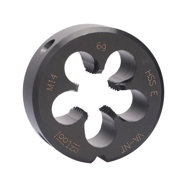 Плашка с стружколомом Bucovice Tools М14х2,0 HSSE-VA-NT DIN EN 22568 6g 38х14мм 301140 Плашка с стружколомом Bucovice Tools М14х2,0 HSSE-VA-NT DIN EN 22568 6g 38х14мм 301140
