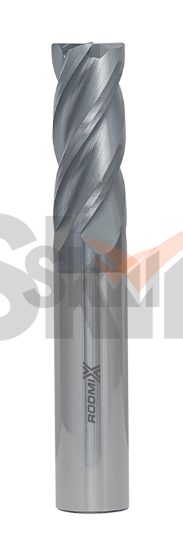 Концевая фреза с угловым радиусом 4 зуба, HRC 45, AlTiN, удлиненная 4х8х75 R0,2