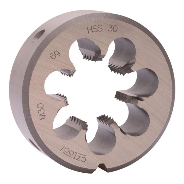 Плашка с стружколомом Bucovice Tools М30х3,5 HSS DIN EN 22568 6g 65х25мм 270300 Плашка с стружколомом Bucovice Tools М30х3,5 HSS DIN EN 22568 6g 65х25мм 270300