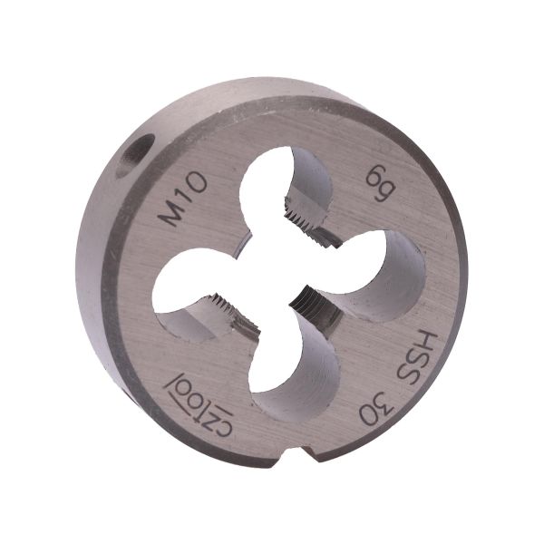 Плашка Bucovice Tools М10х1,5 HSS DIN EN 22568 6g 30х11мм 240100 Плашка Bucovice Tools М10х1,5 HSS DIN EN 22568 6g 30х11мм 240100