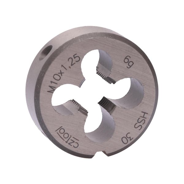 Плашка Bucovice Tools М10х1,25 HSS DIN EN 22568 6g 30х11мм 240101 Плашка Bucovice Tools М10х1,25 HSS DIN EN 22568 6g 30х11мм 240101