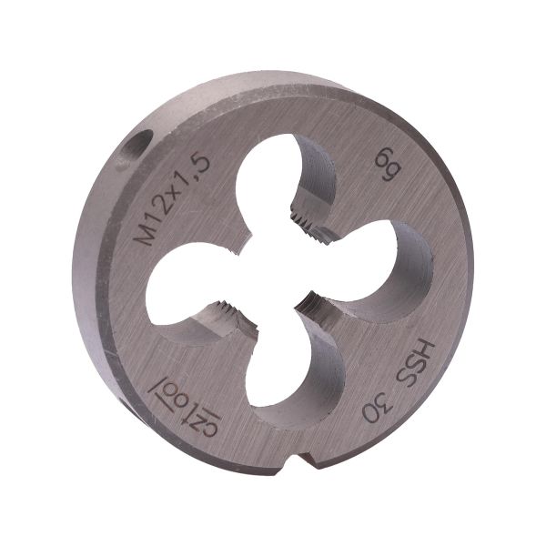 Плашка Bucovice Tools М12х1,5 HSS DIN EN 22568 6g 38х10мм 240121 Плашка Bucovice Tools М12х1,5 HSS DIN EN 22568 6g 38х10мм 240121