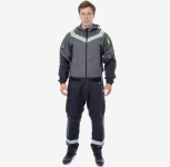 Летний комбинезон Brodeks KS 503, серый/черный