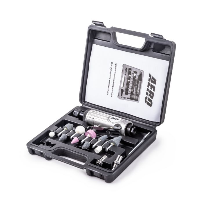 FUBAG Пневмошлифмашина прямая GL25000 + набор в кейсе