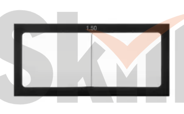 Диоптрическая линза 150 (+1,5) стекло