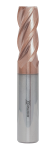 Концевая фреза с угловым радиусом 4 зуба, HRC 55, TiSiN, удлиненная 8х35х100 R2