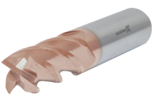 Концевая фреза с плоским торцом 4 зуба, HRC 55, TiSiN, удлиненная 14х45х100