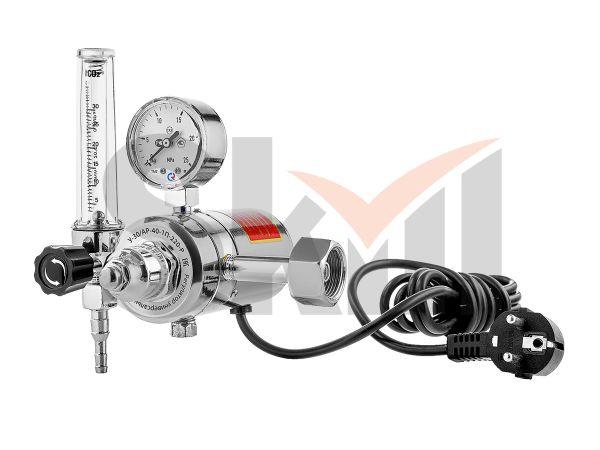 Регулятор расхода газа универсальный Сварог У-30/АР-40-П-220-Р (JTR-198 220V), манометр с поверкой