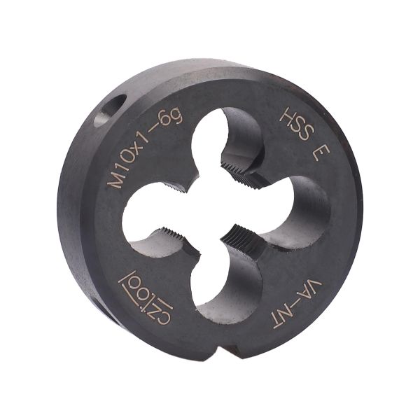 Плашка с стружколомом Bucovice Tools М10х1,0 HSSE-VA-NT DIN EN 22568 6g 30х11мм 301102 Плашка с стружколомом Bucovice Tools М10х1,0 HSSE-VA-NT DIN EN 22568 6g 30х11мм 301102