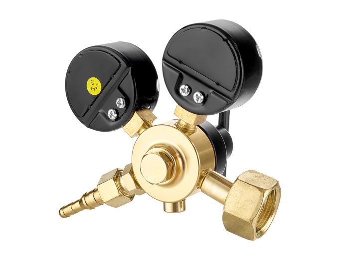 Регулятор расхода газа универсальный Сварог У-30/АР-40-5М (манометр+датчик расхода), манометр с пове