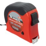 Рулетка Double fixation, 10 м х 25 мм, обрезиненный корпус, двойная плавная фиксация// Matrix