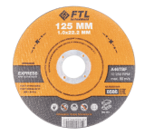 Круг отрезной по металлу FTL Express 125 х 1,0 х 22,2 мм A46TBF