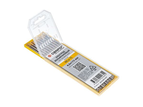 Электрод вольфрамовый WLa 15 D4,0x175 ТМ "Сварог"