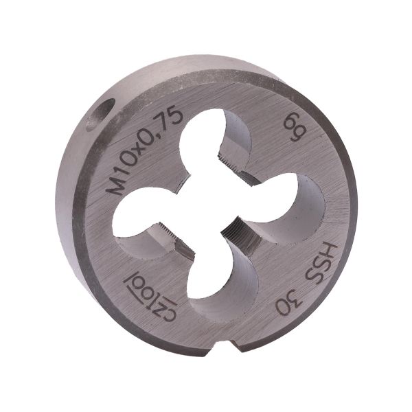 Плашка Bucovice Tools М10х0,75 HSS DIN EN 22568 6g 30х11мм 240103 Плашка Bucovice Tools М10х0,75 HSS DIN EN 22568 6g 30х11мм 240103