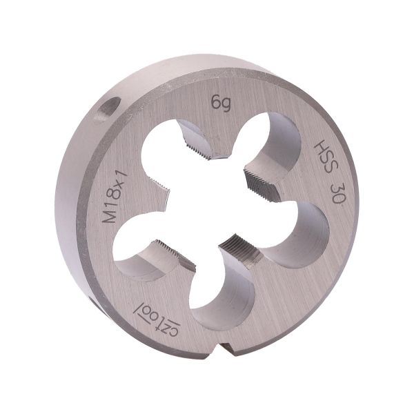 Плашка Bucovice Tools М18х1,0 HSS DIN EN 22568 6g 45х14мм 240183 Плашка Bucovice Tools М18х1,0 HSS DIN EN 22568 6g 45х14мм 240183