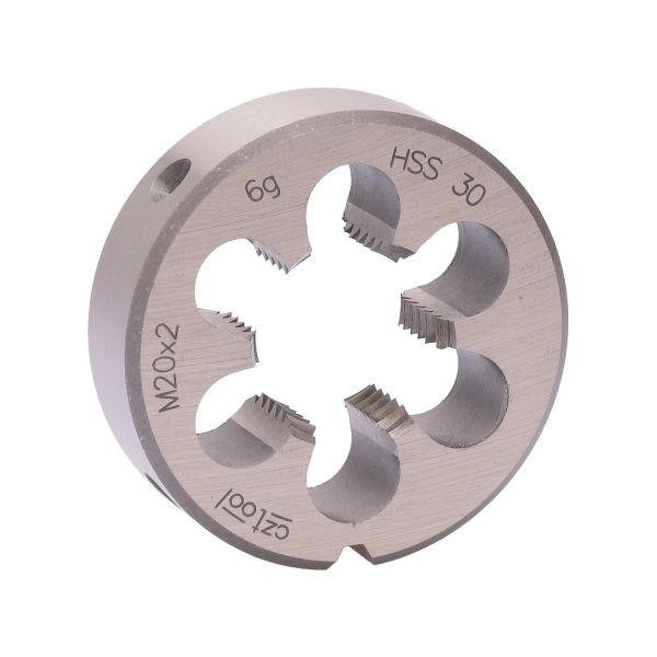 Плашка Bucovice Tools М20х2,0 HSS DIN EN 22568 6g 45х14мм 240201 Плашка Bucovice Tools М20х2,0 HSS DIN EN 22568 6g 45х14мм 240201