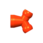 Тройник Y-образный для подачи СОЖ 1/2"