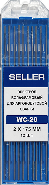 Электрод WC20 SELLER d=1,0 мм / 175 мм