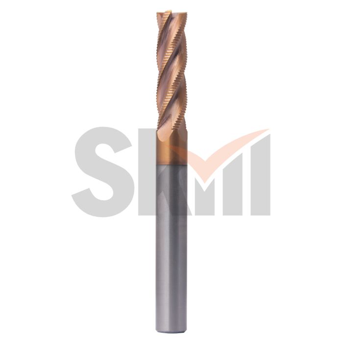Концевая фреза с пл.торцом черновая 4 зуба, HRC 55, TiSiN, 12х45х12х120