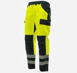 Летние сигнальные брюки Brodeks KS 313, желтый/черный