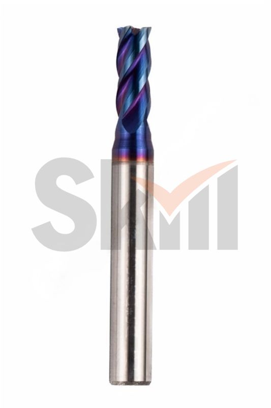 Фреза концевая ц/х тв.сп.  ф3   L=50  Z4  nACo-blue для закал.ст. 65HRC