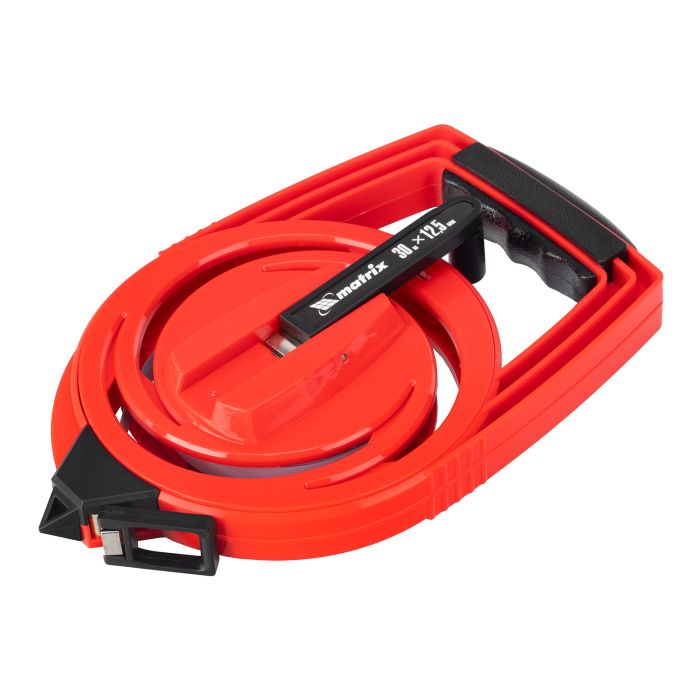 Рулетка геодезическая, 30 м х 12,5 мм, металлическая лента, закрытый корпус// Matrix