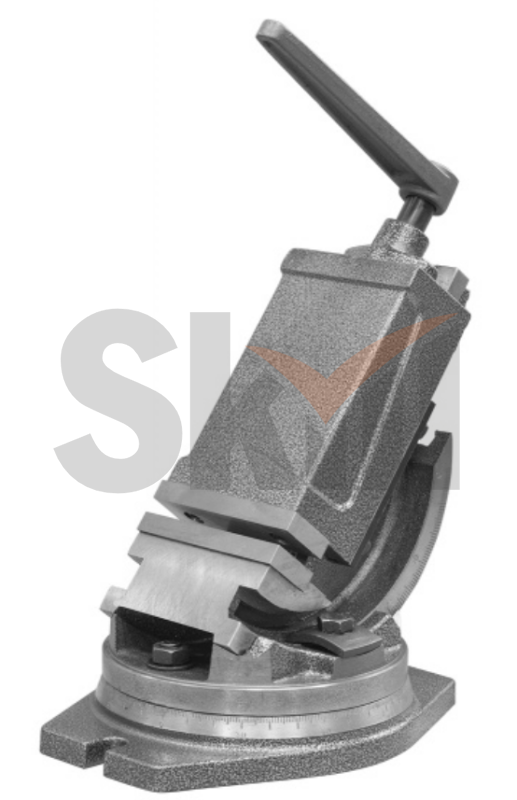 Тиски станочные Stalex QHK100  угловые 2-х осевые, ширина губок 100 мм