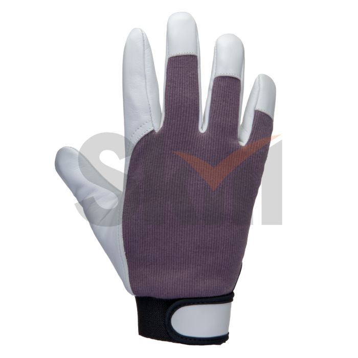 Рабочие перчатки из кожи с утепленной подкладкой