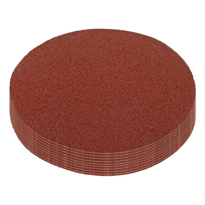 Круг абразивный на ворсовой подложке под "липучку", P 80, 125 мм, 10 шт.// Matrix