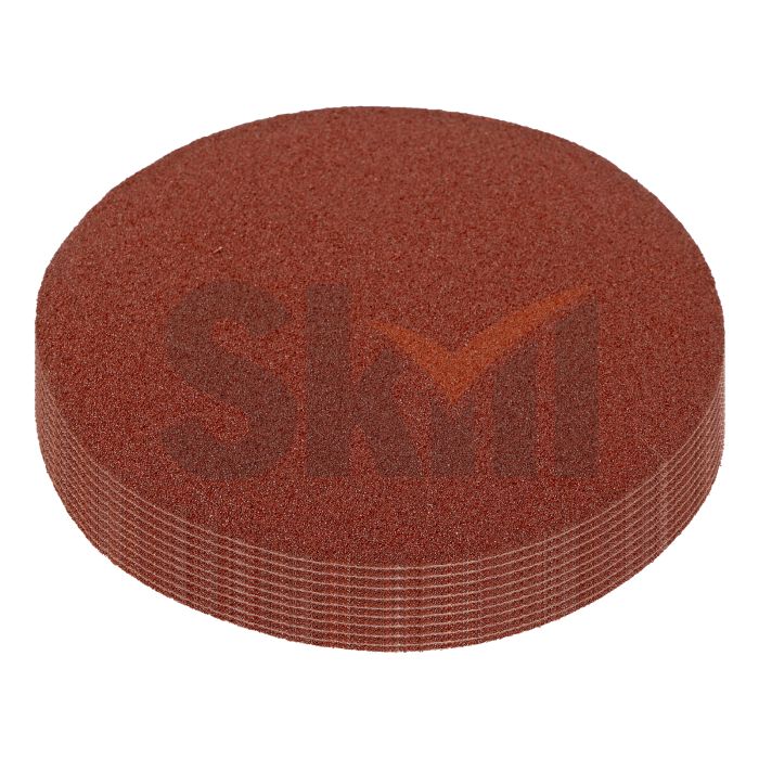 Круг абразивный на ворсовой подложке под "липучку", P 80, 125 мм, 10 шт.// Matrix