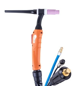 FoxWeld Горелка UnoTIG-26 8м (разъем 35мм2, с кнопкой, пр-во FoxWeld/КНР)