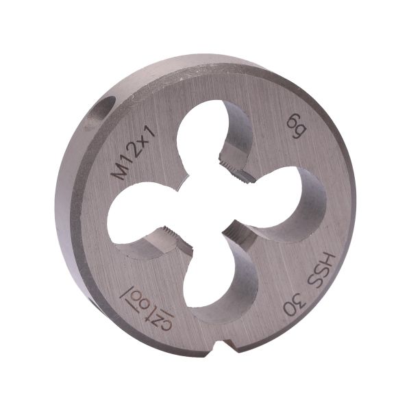 Плашка Bucovice Tools М12х1,0 HSS DIN EN 22568 6g 38х10мм 240123 Плашка Bucovice Tools М12х1,0 HSS DIN EN 22568 6g 38х10мм 240123