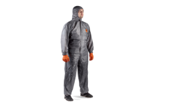 Комбинезон многоразовый защитный из полиэфирной ткани серый - L