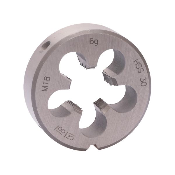 Плашка Bucovice Tools М18х2,5 HSS DIN EN 22568 6g 45х18мм 240180 Плашка Bucovice Tools М18х2,5 HSS DIN EN 22568 6g 45х18мм 240180