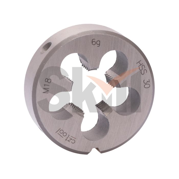 Плашка М18х2,5 DINEN22568 HSS 6g 45х18мм Bucovice(CzTool) 240180