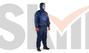 Комплект (куртка+брюки) многоразовый защитный с антистатическими свойствами (синий) - XXXL