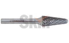 Борфреза сфероконическая L 10х25 M06/WU8 двойная насечка