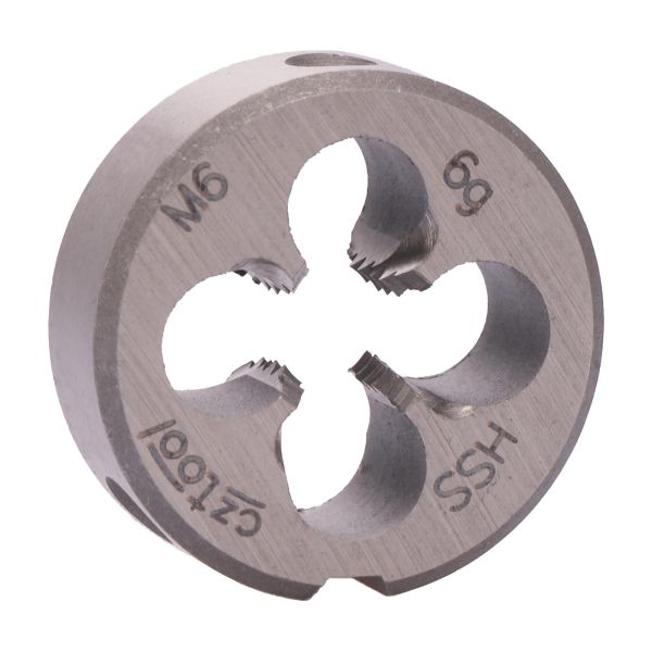 Плашка с стружколомом Bucovice Tools М6х1,0 HSS DIN EN 22568 6g 20х7мм 270060 Плашка с стружколомом Bucovice Tools М6х1,0 HSS DIN EN 22568 6g 20х7мм 270060